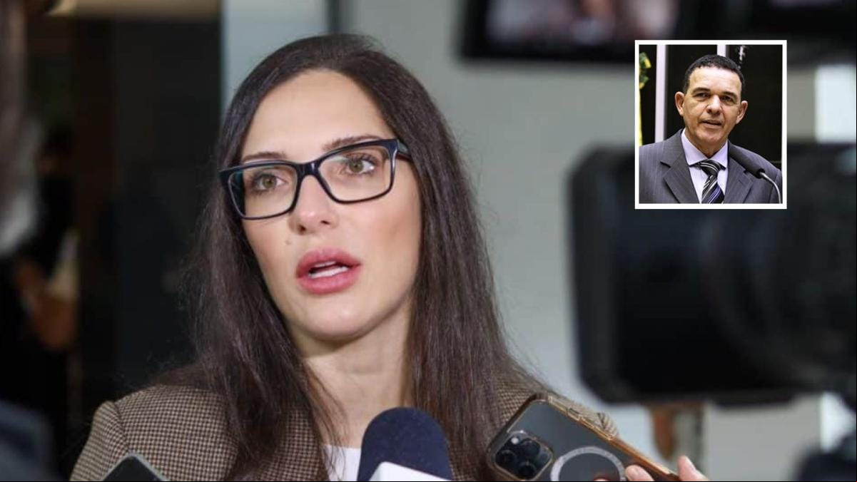 Janaina Riva mantém conversa com deputado federal e tenta convencê-lo a não deixar o MDB