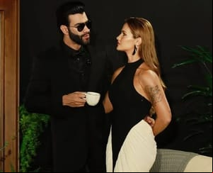 Andressa Suita prestigia show de Gusttavo Lima em Cuiabá com look deslumbrante