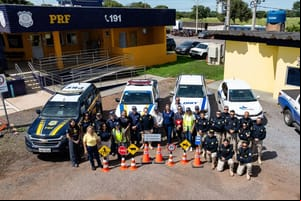 Vice-prefeita reforça parceria com PRF em lançamento da Campanha Maio