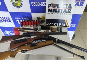Maníaco é preso com armas após ameaçar esposa a manter relações sexuais