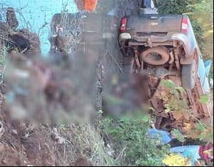 Caminhonete desgovernada mata cinco da mesma família durante pescaria em MT