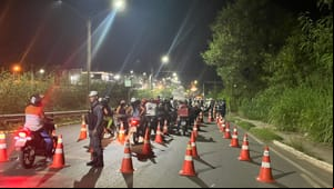 Lei Seca resulta em cinco condutores presos e 59 motos removidas em Cuiabá