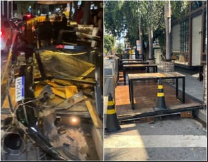Restaurante Haru nega disparos durante confusão e diz que deck tem autorização da Prefeitura