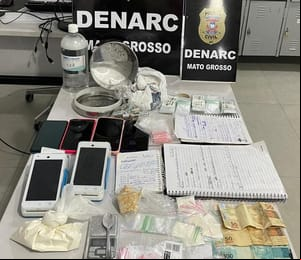Casal que vendia cocaína batizada em casa na região central de Cuiabá é preso